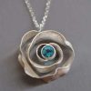 European And American Inlaid Zircon Rose Design Pendant Simple Graceful All-Match Jewelry Necklace