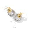 Ornament Circle Pendant Stud Senior Sense All-match Temperament Earrings