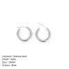 Broad Round Hoops Earrings