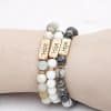 Natural Stone Engraved Hope Bracelet