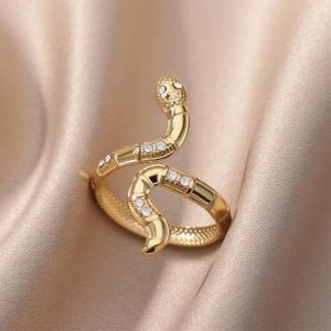 Cross-border Personality Of Snake-shaped Open Ring