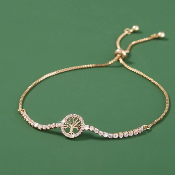 Lucky Tree Element Zircon Bracelet For Women