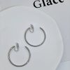 Women's Temperament Circle Mosquito Coil Ear Clip To Show Thinness