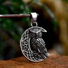 Creative All-match Stainless Steel Moon Owl Pendant