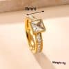 Women's Fashionable Stainless Steel Simple Ring