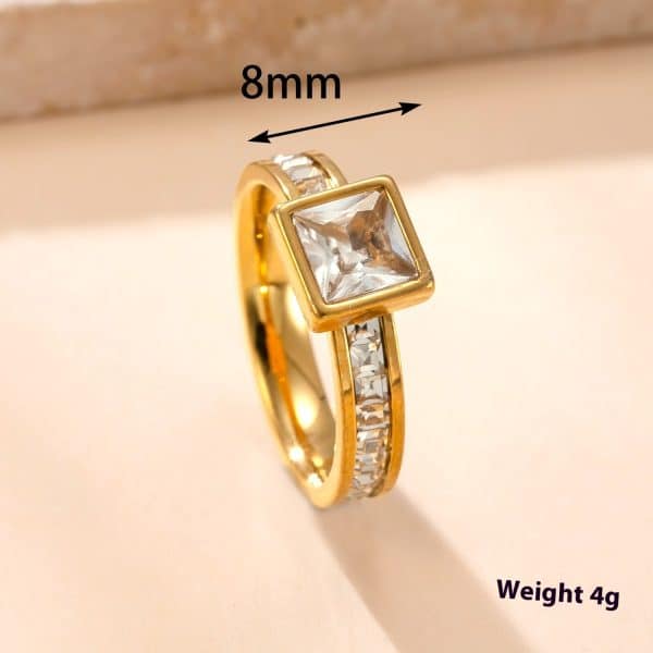 Women's Fashionable Stainless Steel Simple Ring