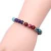 Seven-color Beaded Stone Bracelet Bracelet Hemp Point Stone Beaded Bracelet