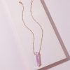 European And American Fashion Jewelry Amethyst Amethyst Stone Copper Chain
