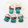 Natural Stone Polished Irregular Blue Pine Stone Pendant