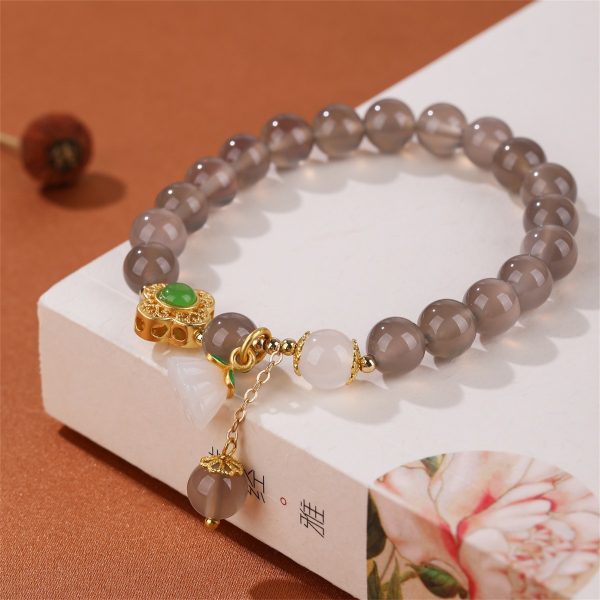 Natural Red Agate Bracelet Niche High Sense