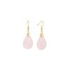 Cut Long Water Drop Earrings
