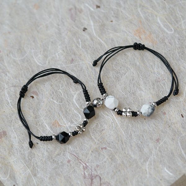 Love Magnetic Snap Love Oath Bracelet Pair