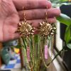 Sun Crystal Stone Earrings Jewelry