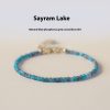 Women's Natural Blue Apatite Crystal Bracelet