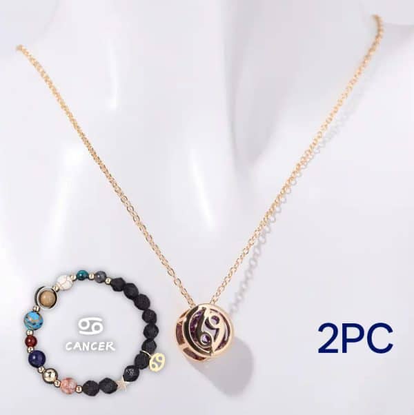 Natural Stone Beaded Necklace Set