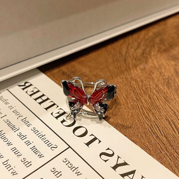 Creative New Chinese Butterfly Women's Ring