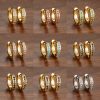 Trendy Earrings Circle 8mm Zircon
