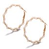 European And American Cross-border New Twining Pearl Big Circle Earrings