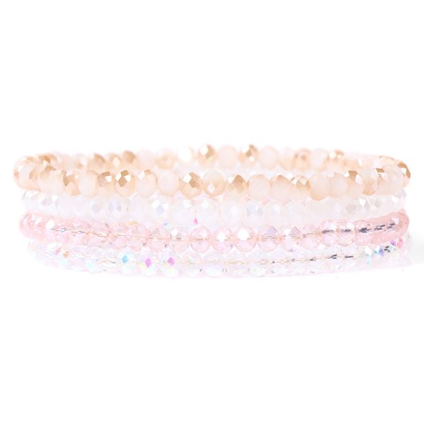 Artificial Crystal Elastic String Bracelet For Women