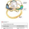 Pearl Camellia Ring Women's Light Luxury Design