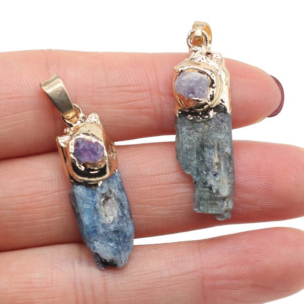 Simple Natural Stone Pendant DIY Jewelry Accessories