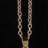Ladies Round Irregular Water Droplets Natural Stone Rough Stone Pendant Necklace