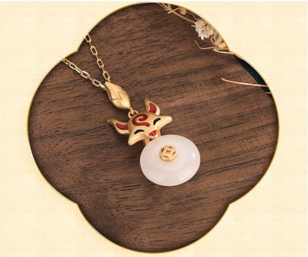 Fox Peace Buckle Vintage Necklace For Women