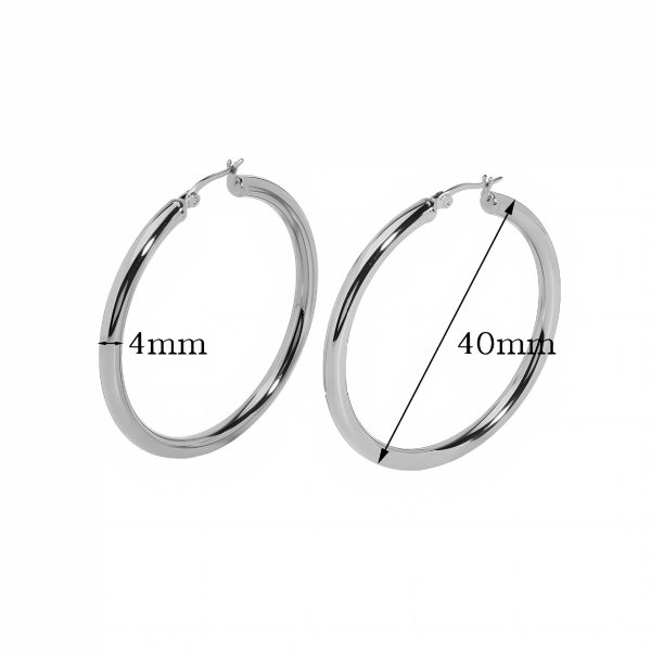 Stainless Steel Exaggerated Circle Hollow High-grade Earrings