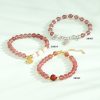 S925 Sterling Silver Color Stonelet Natural Citrine Bracelet Bracelet