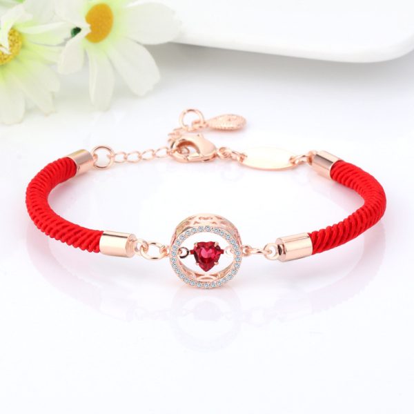 Heart-shaped Smart Red Rope Bracelet Life