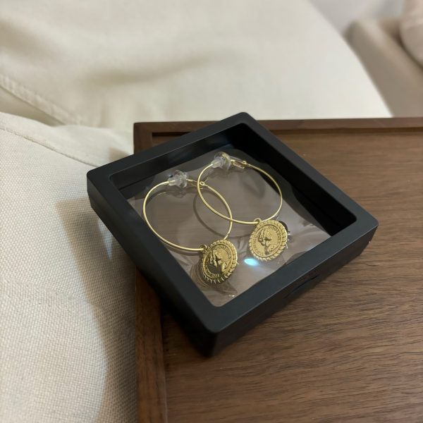 Large Circle Gold-plated Ear Clip