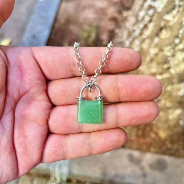 Lock Head Pendant Miscellaneous Stone