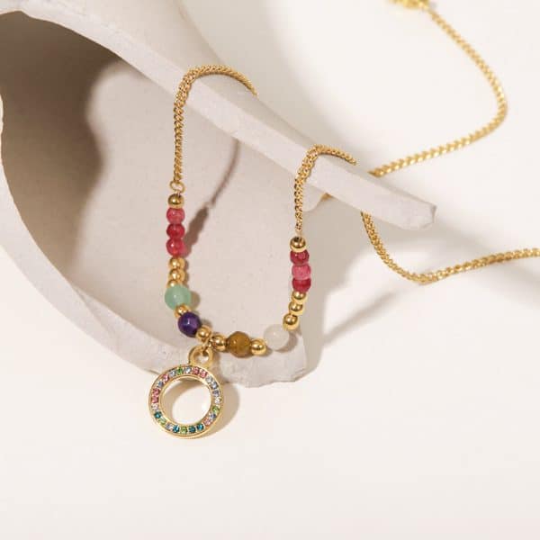 Rings Pendants Stone Necklace