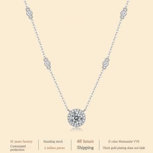 925 Silver Dot Starlight Pendant Fashion Clavicle Chain Does Not Fade