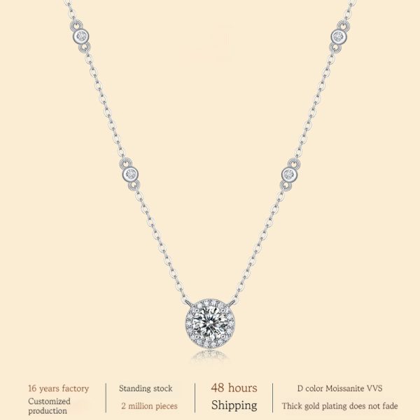 925 Silver Dot Starlight Pendant Fashion Clavicle Chain Does Not Fade