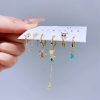 New Light Luxury Zircon Earrings Earring Set