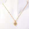 December Birthday Stone Necklace Quadrilateral