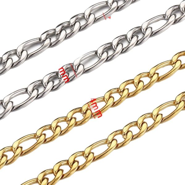 Stainless Steel 18K Gold Color Protection Cross Necklace