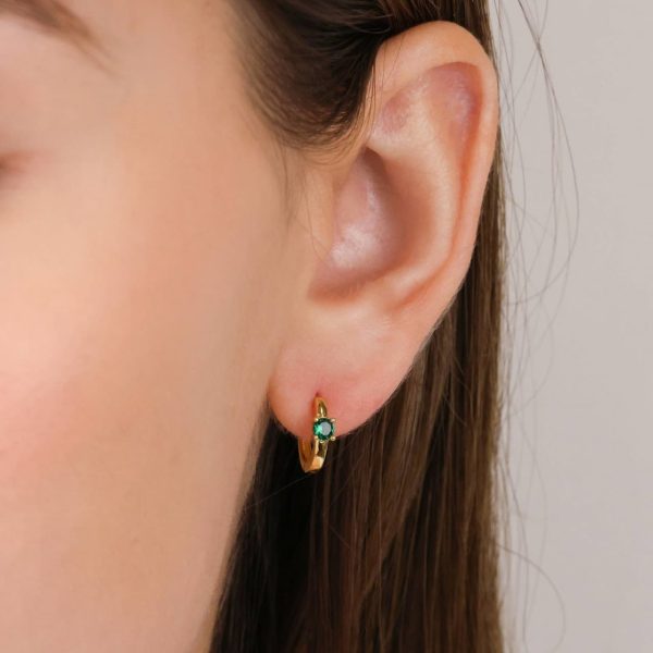 Twelve Birthday Stone Earrings Claw Set