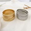 Multi-layer Metal Mix And Match Twin Bracelet