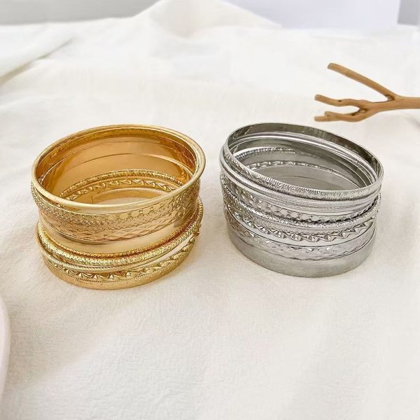 Multi-layer Metal Mix And Match Twin Bracelet