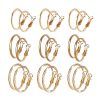 Korean Retro Earrings Set Fashion Ear Ring 9 Pairs Combination Set Ear Rings