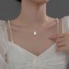 d38cc16e-7149-463e-9726-9cf95fdafb85.jpg S925 Silver Irregular Flat Pearl Necklace Sweet And Simple