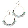 New Bead Earrings Wave Ethnic Style Niche Retro Circle Beaded