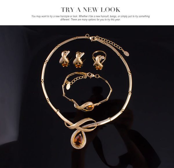 Creative Alloy Jewelry Set Gold-plated Necklace