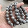 7A Natural Stone Map Stone Bracelet Single Circle Gray Picasso