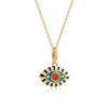 Colorful Crystals Pendant Necklace Clavicle Chain
