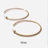 Large Circle Exaggerated Statement Full Diamond Earrings