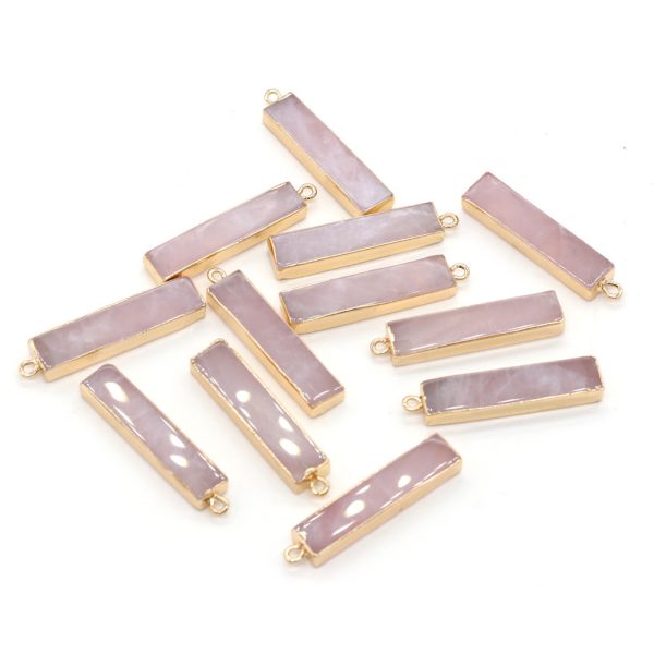 Natural Semi-precious Stone Rectangle Pendant Jewelry Accessories