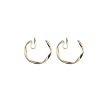 Mosquito Coil Irregular Metal Earrings Circle Ear Clip Without Hole